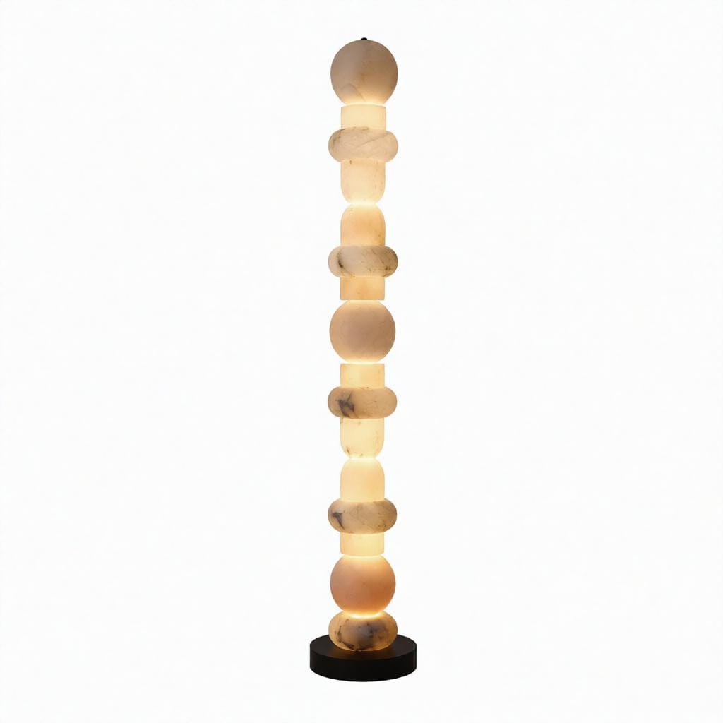 Ellithon | Alabaster Floor Lamp - Home Cartel ®