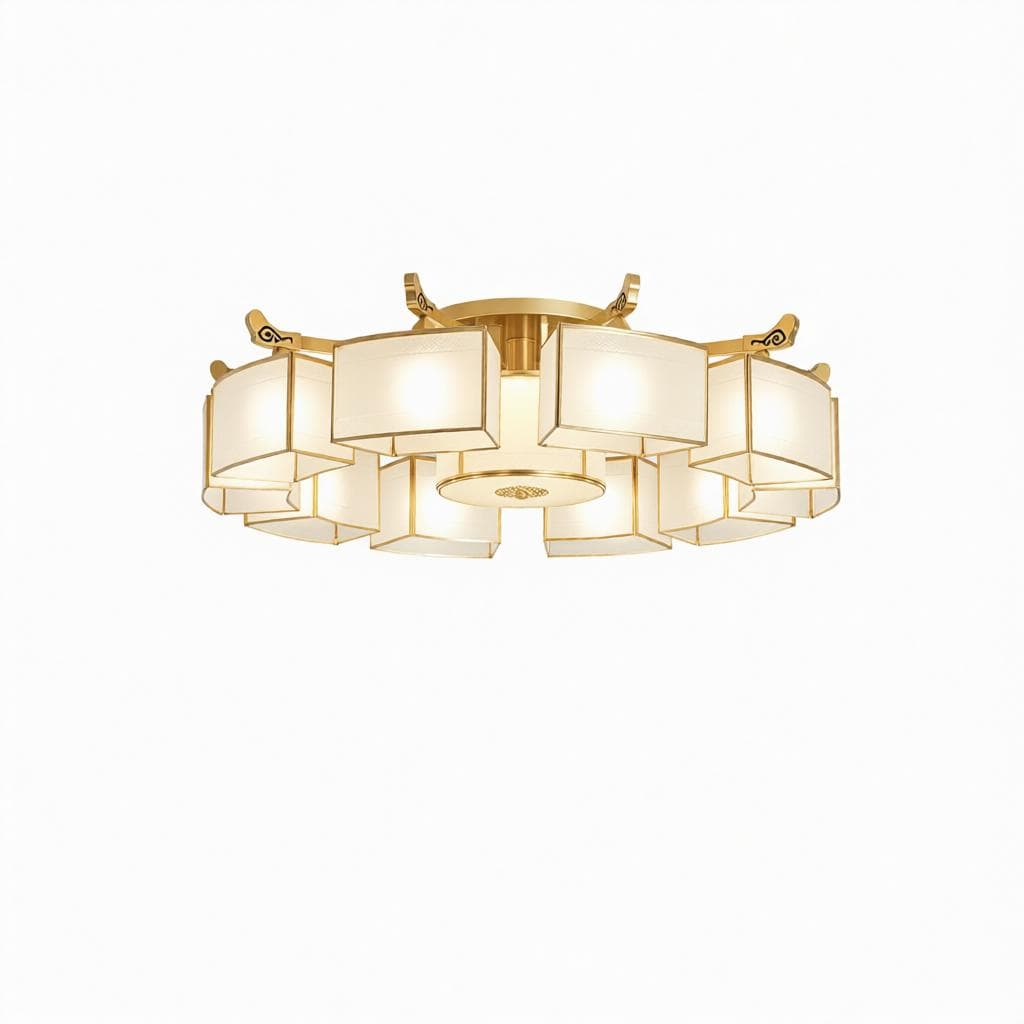 Faelunia A | Semi Flush Mounted Light - Detail View #2 | HomeCartel