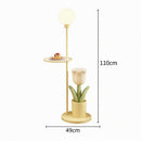 Myralyn Une | Integrated Shelf Floor Lamp