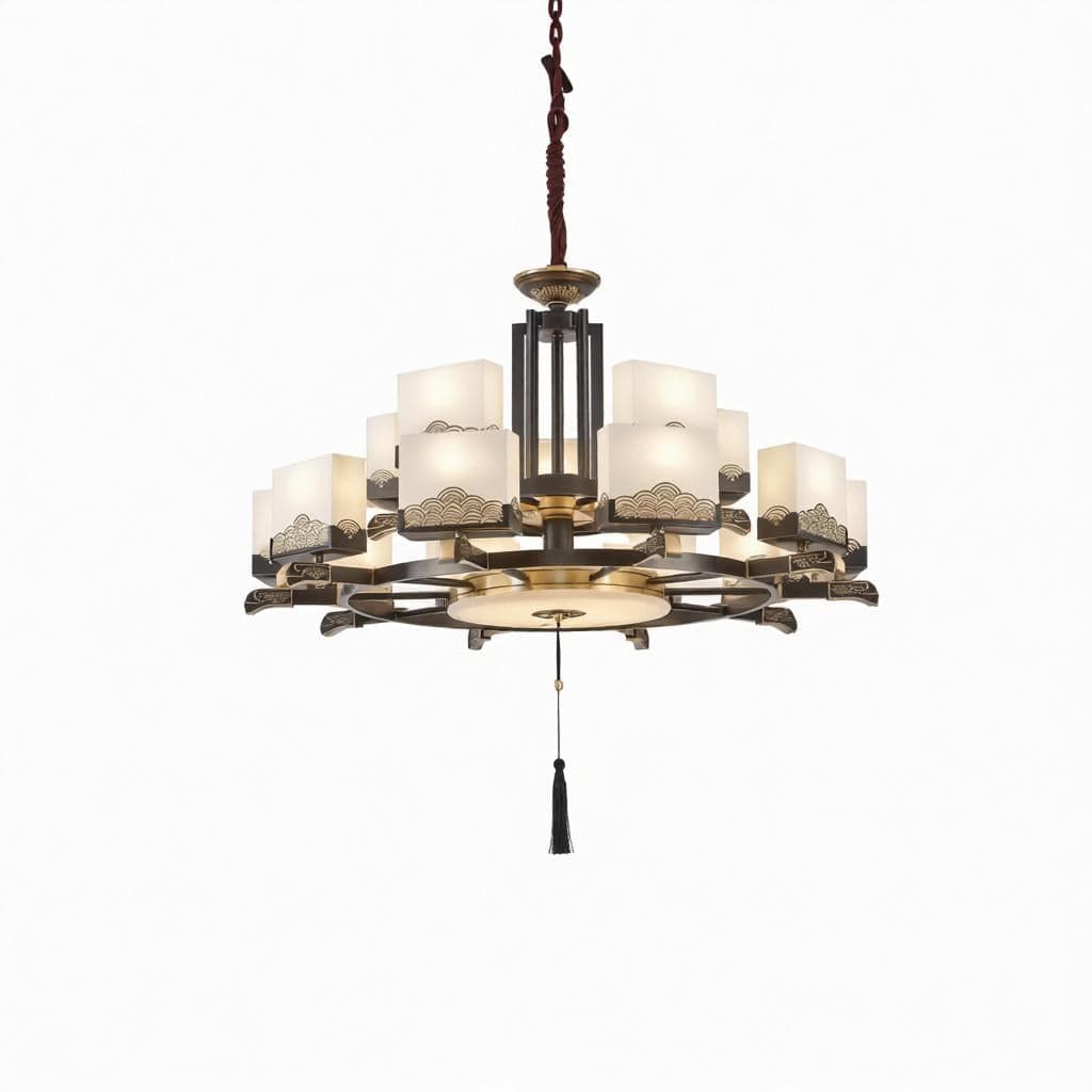 Torzora Une | Alabaster Chandelier - Detail View #5 | HomeCartel
