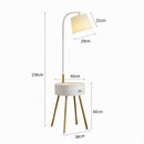 Aesmera B | Integrated Shelf Floor Lamp