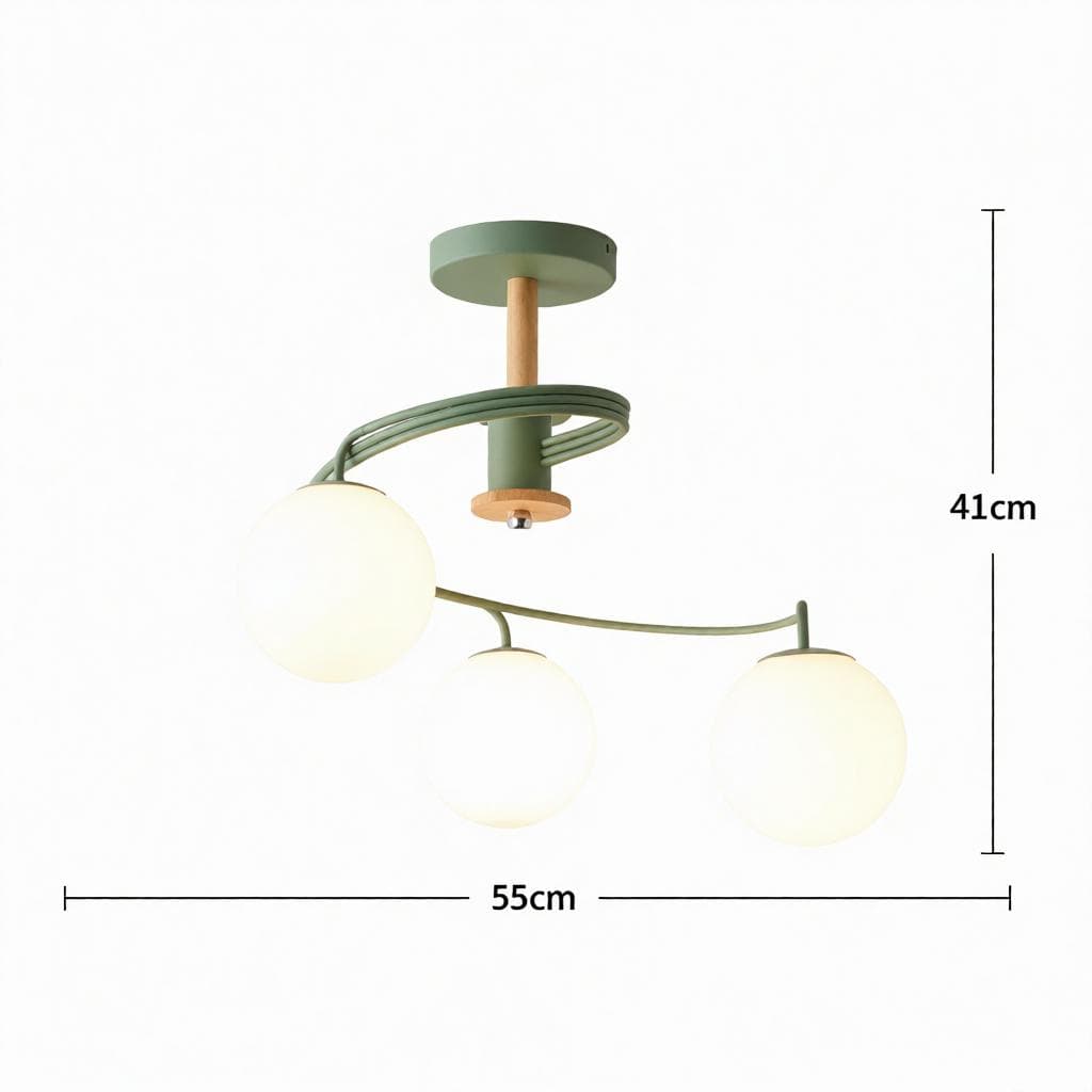 Tarnelui 3 | Semi Flush Mounted Light - Detail View #8 | HomeCartel