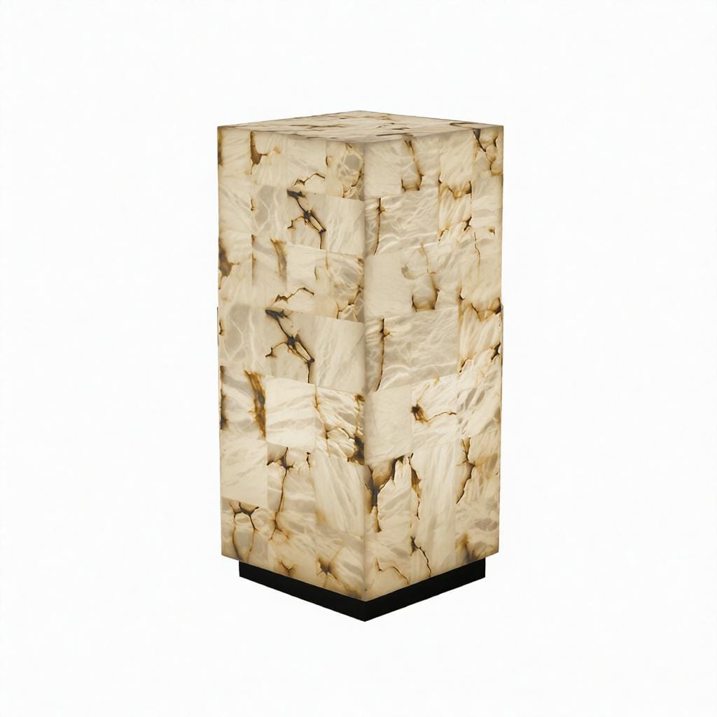 Halvenessa | Alabaster Floor Lamp - Home Cartel ®