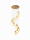Illumena | Wood Cluster Chandelier