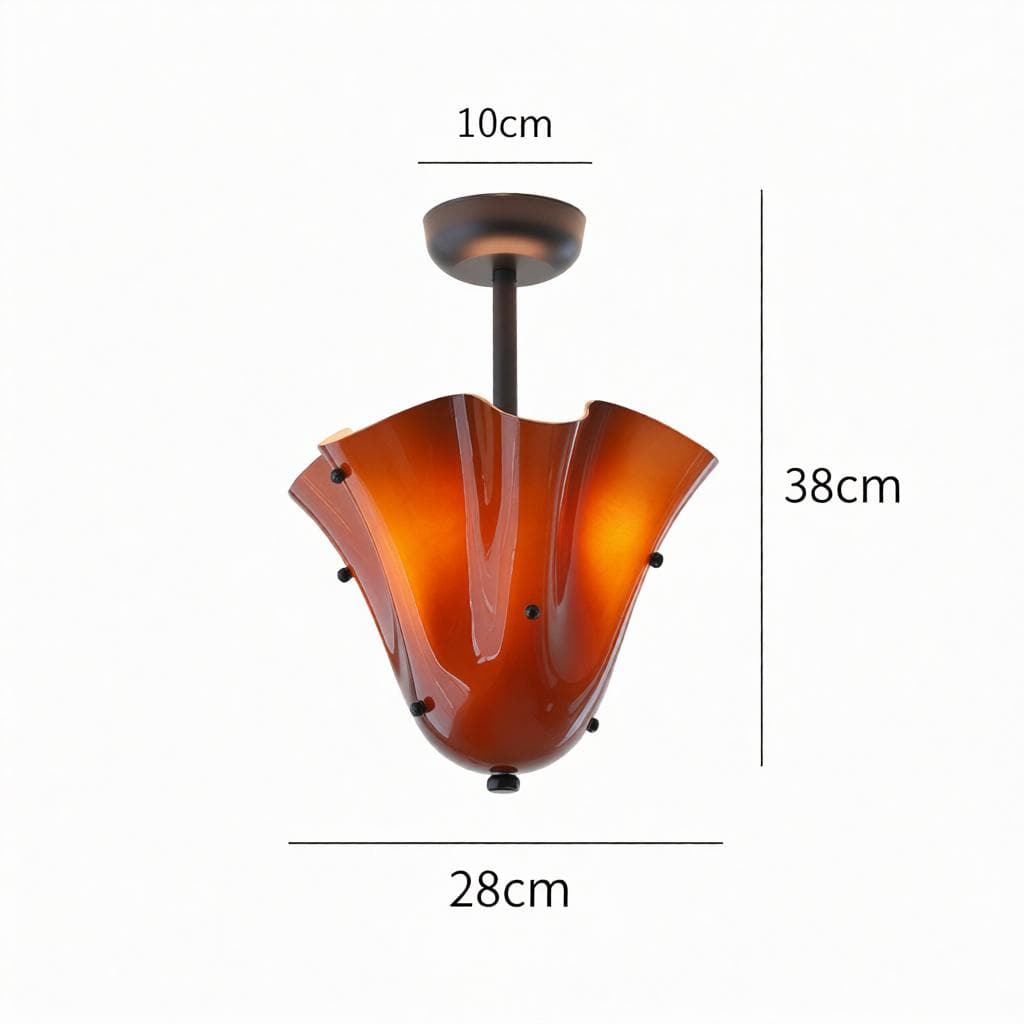 Lyrenveil A I Semi Flush Mounted Light - Detail View #6 | HomeCartel