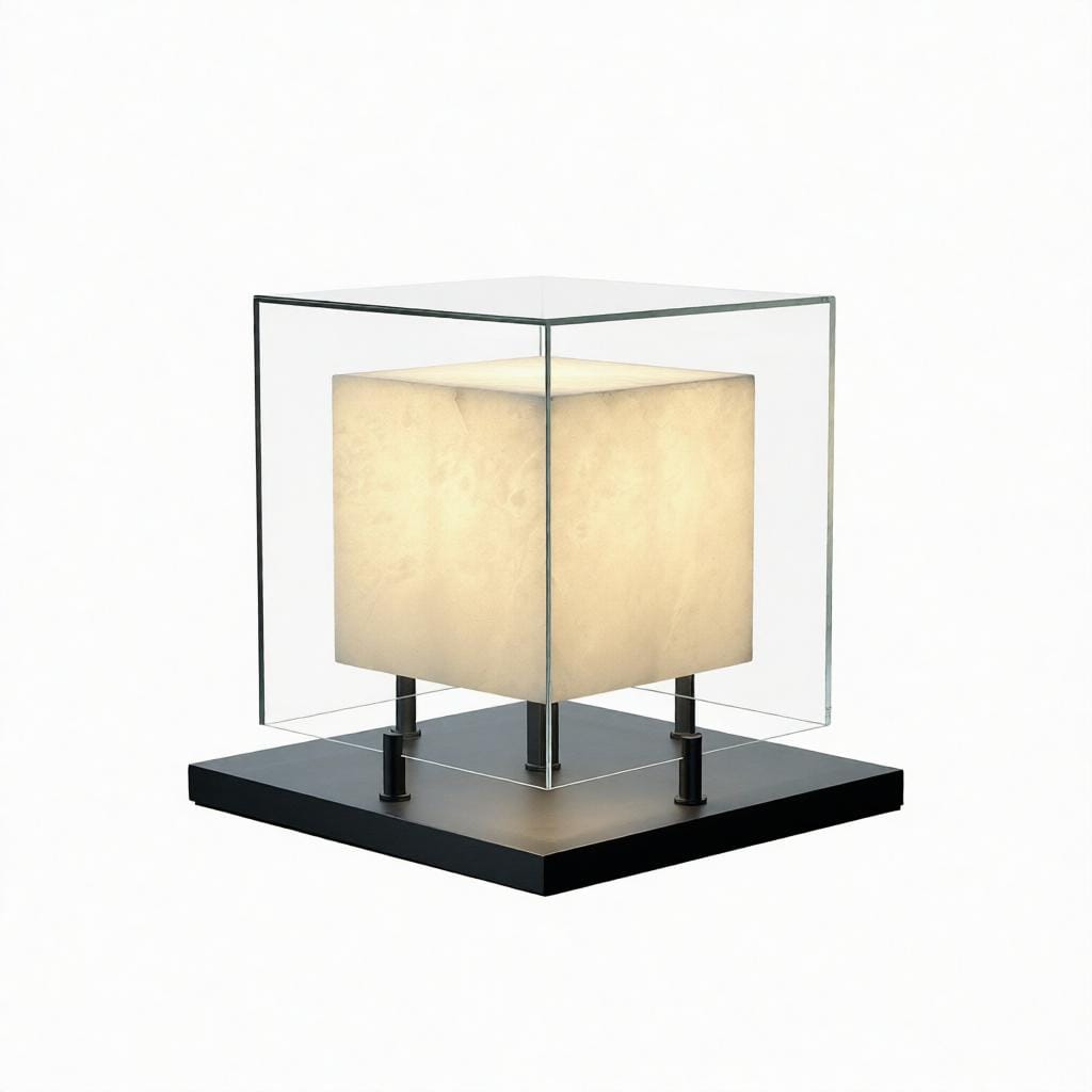 Lorvynira | Alabaster Table Lamp - Detail View #3 | HomeCartel