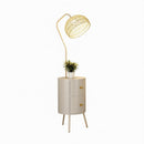 Ursella B | Integrated Shelf Floor Lamp