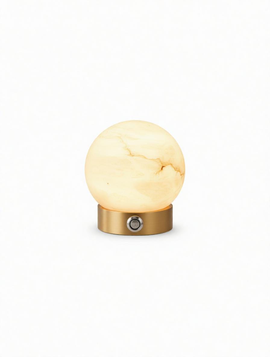 Pryranal Deux | Alabaster Table Lamp - Detail View #4 | HomeCartel