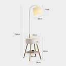 Aesmera A | Integrated Shelf Floor Lamp