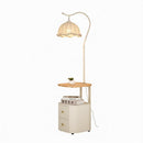 Glanora | Integrated Shelf Floor Lamp