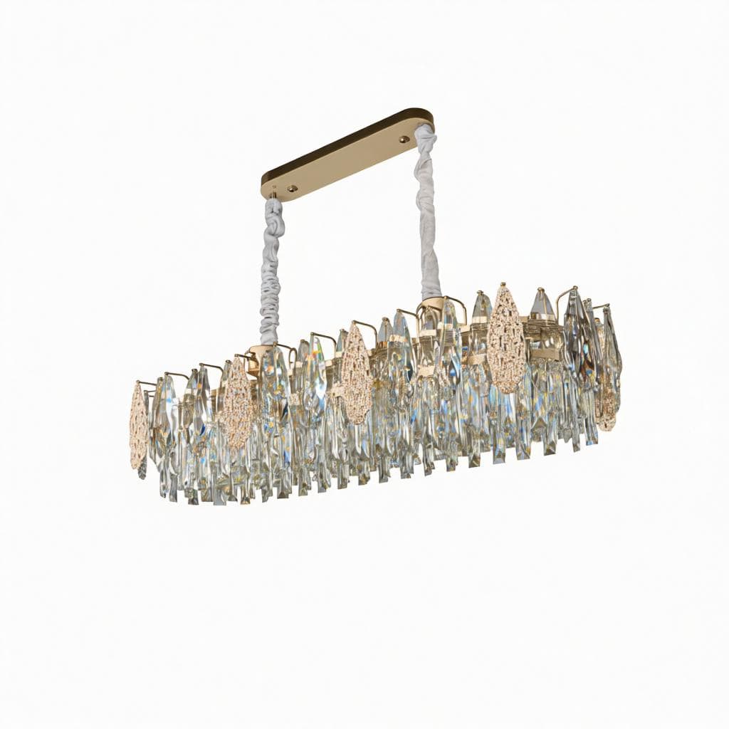 Xanmiryn C | Linear Crystal Chandelier - Detail View #2 | HomeCartel