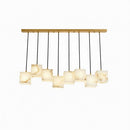 Hallina | Linear Alabaster Pendant Light