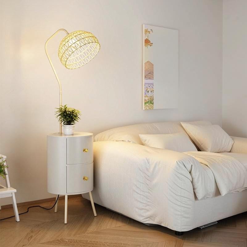 Ursella B | Integrated Shelf Floor Lamp - Detail View #2 | HomeCartel