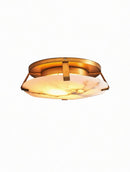 Orvethira | Alabaster Semi Flush Mounted Light
