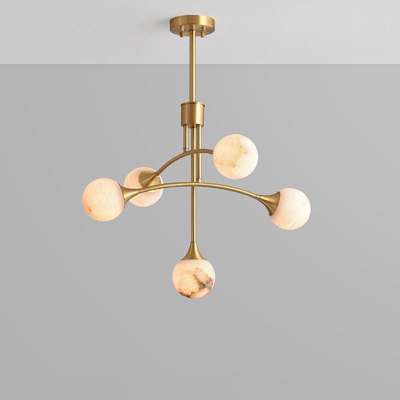 Aellenith | Alabaster Chandelier - Detail View #2 | HomeCartel