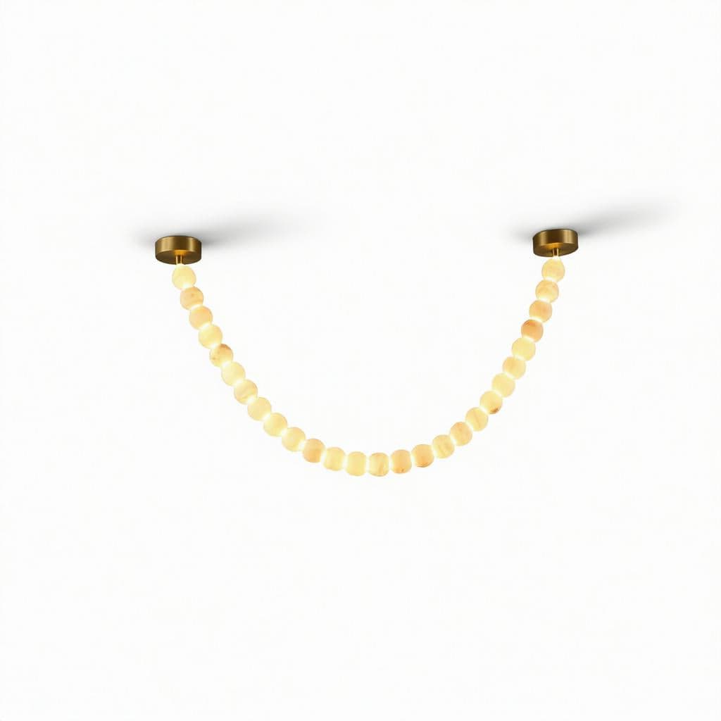 Belvethisca | Alabaster Ceiling Mounted Light - Detail View #2 | HomeCartel