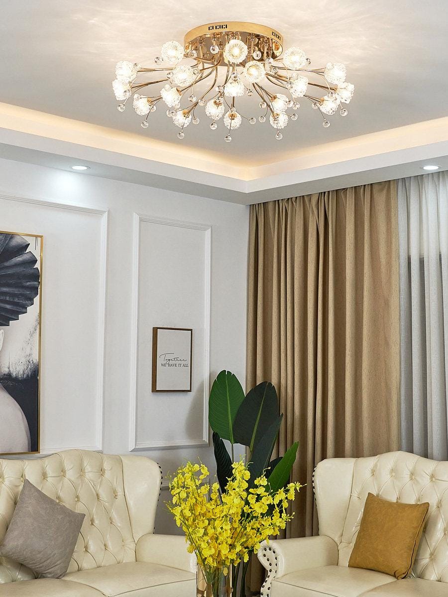 Dovrym | Semi Flush Mounted Light - Detail View #2 | HomeCartel
