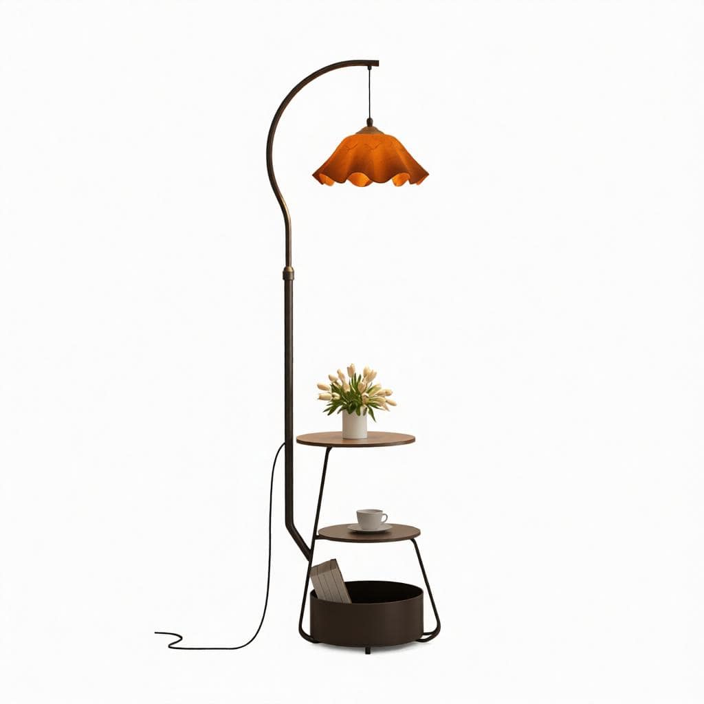 Gressyn C | Integrated Shelf Floor Lamp - Detail View #5 | HomeCartel