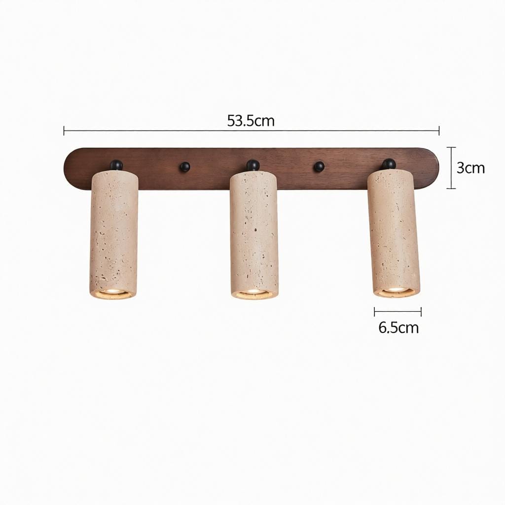 Auriella | Travertine Wall Light - Detail View #2 | HomeCartel