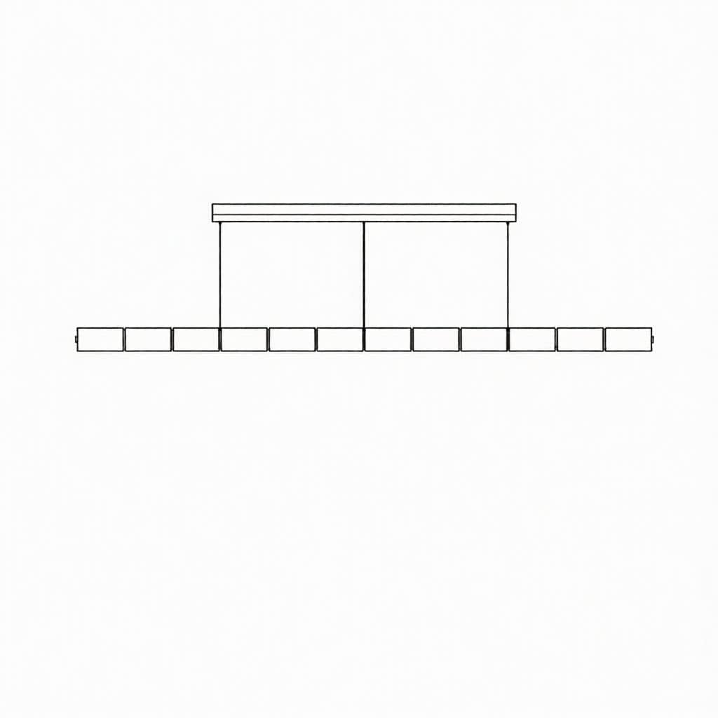 Tayco | Linear Chandelier - Detail View #3 | HomeCartel