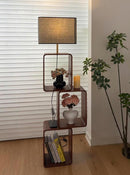 Mirethra | Integrated Shelf Floor Lamp
