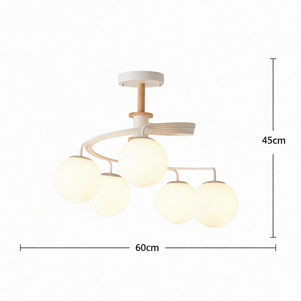 Tarnelui 4 | Semi Flush Mounted Light - Detail View #10 | HomeCartel