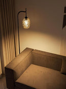 Riselune | Integrated Shelf Floor Lamp