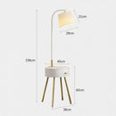 Aesmera B | Integrated Shelf Floor Lamp