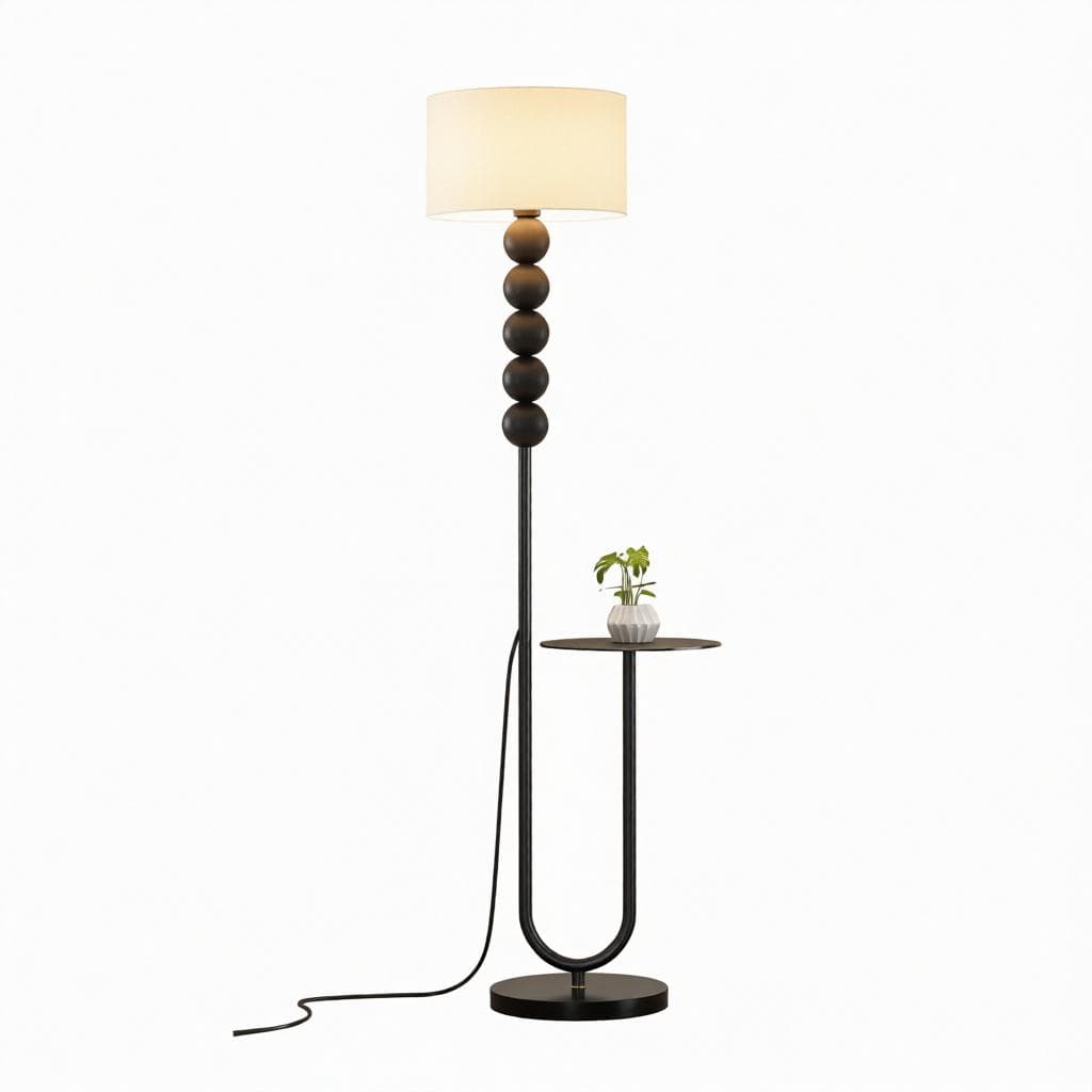 Irienna Une | Integrated Shelf Floor Lamp - Modern Floor Lamp | HomeCartel Philippines