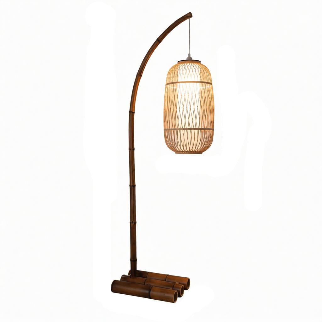 Naelithara | Rattan Floor Lamp - Home Cartel ®