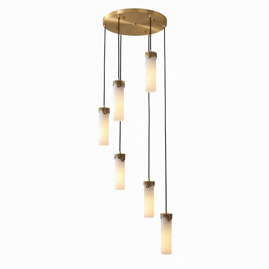 Aellenia B | Alabaster Pendant Light - Detail View #2 | HomeCartel