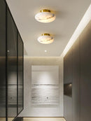 Beldoral | Alabaster Semi Flush Mounted Light