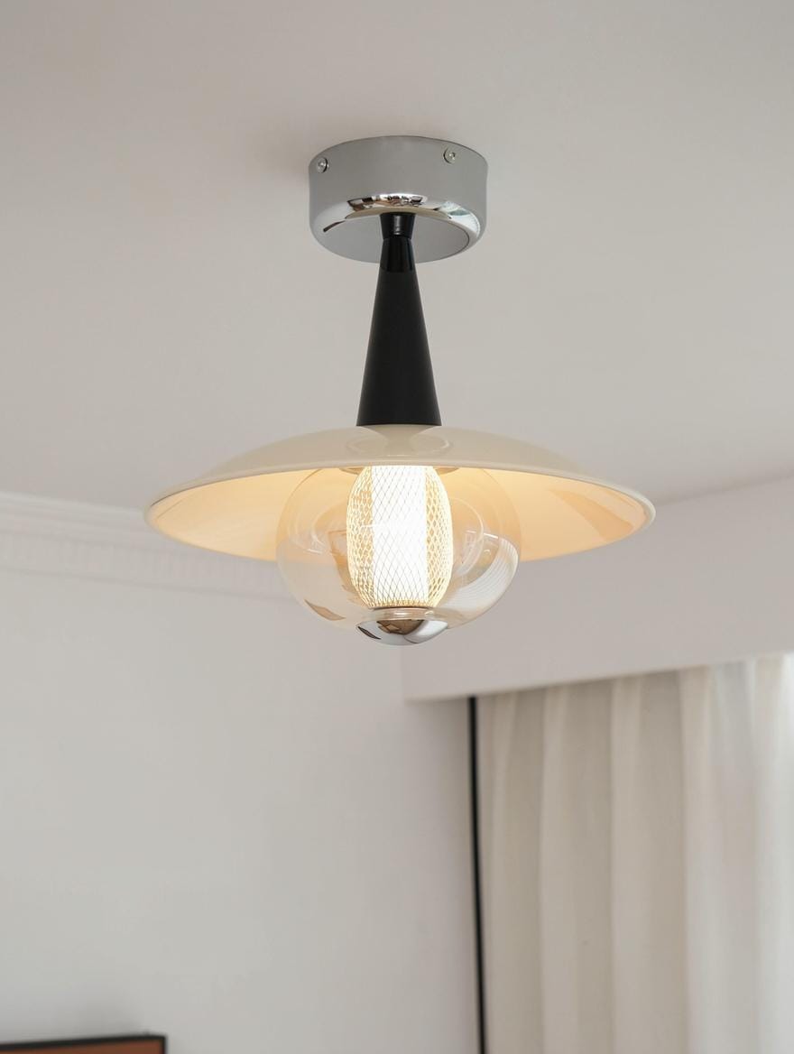 Lyrensol I Semi Flush Mounted Light - Detail View #2 | HomeCartel