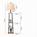 Mavarae | Integrated Shelf Floor Lamp