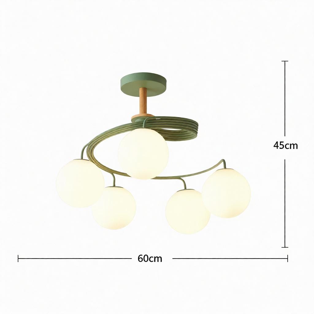 Tarnelui 4 | Semi Flush Mounted Light - Detail View #8 | HomeCartel