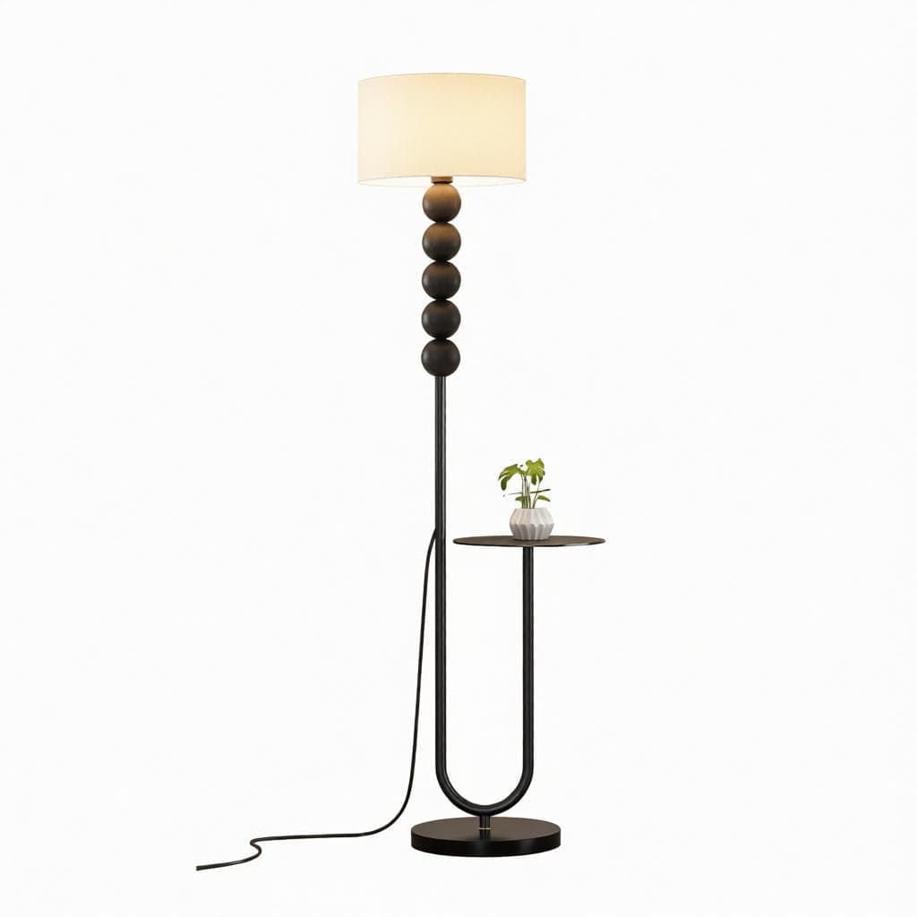 Irienna Une | Integrated Shelf Floor Lamp - Detail View #6 | HomeCartel