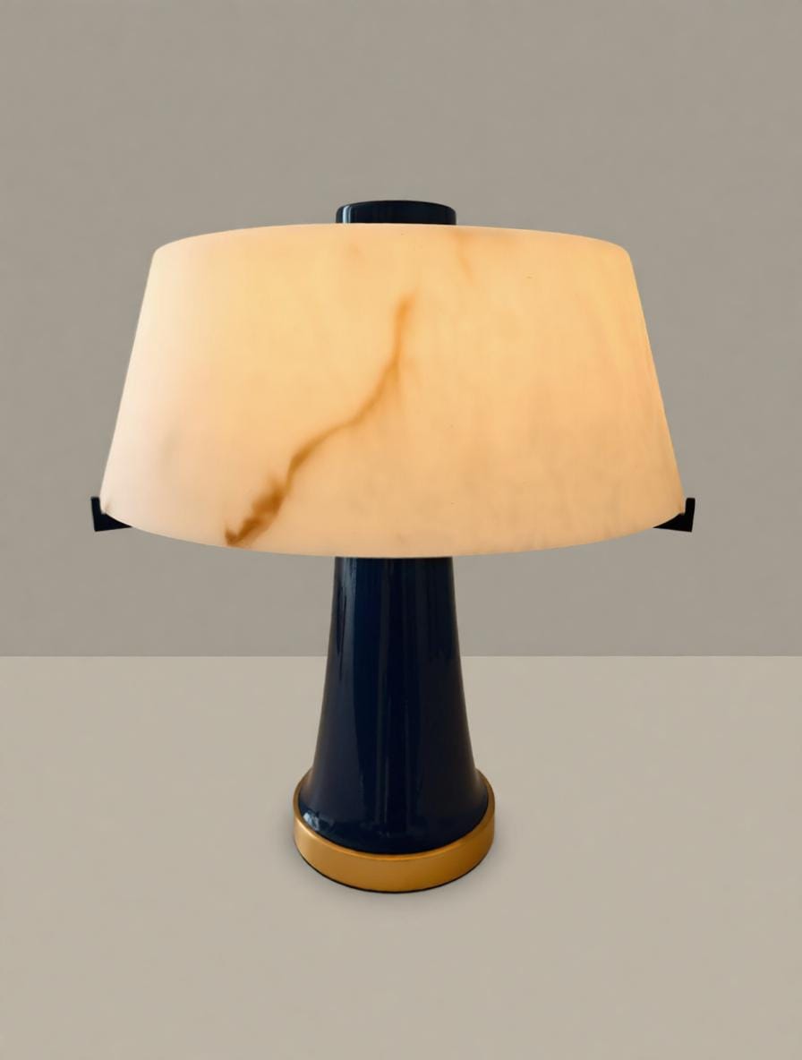 Nornoron Une | Alabaster Table Lamp - Home Cartel ®