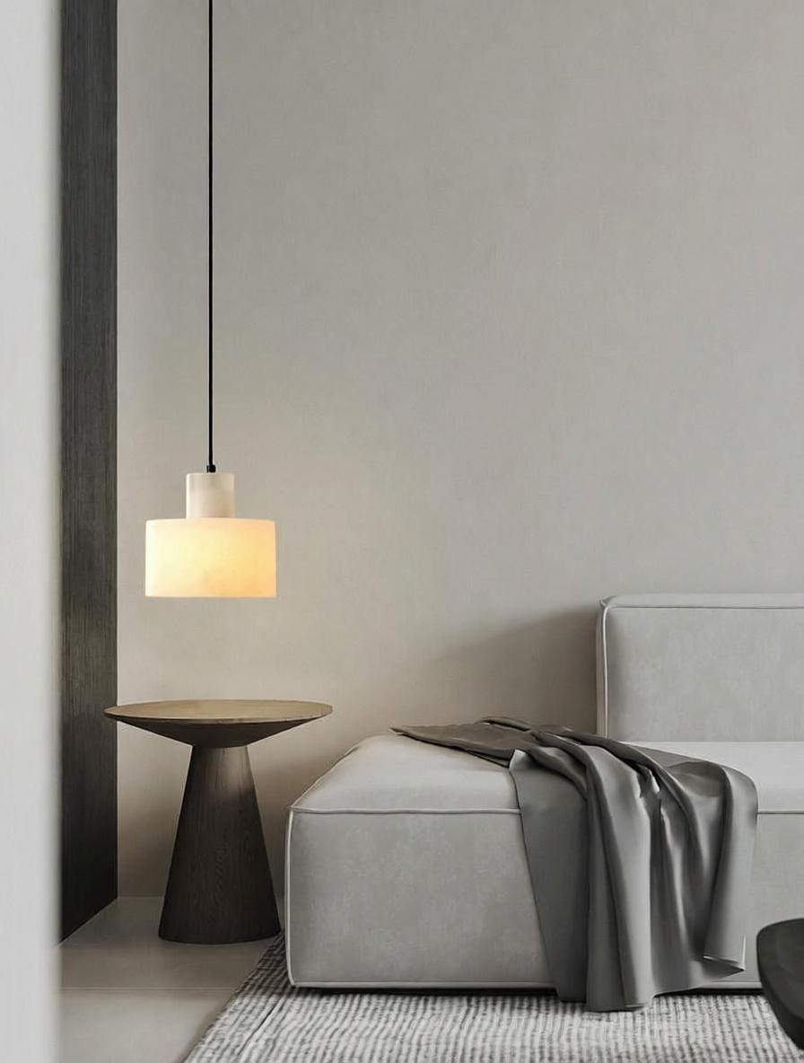 Raelwen | Alabaster Pendant Light - Detail View #3 | HomeCartel