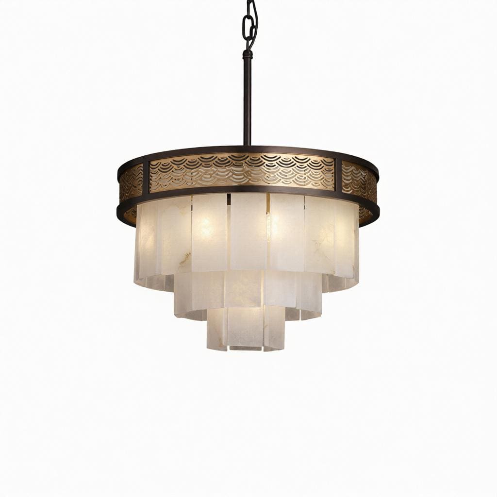 Orlasrix A | Alabaster Chandelier - Detail View #3 | HomeCartel