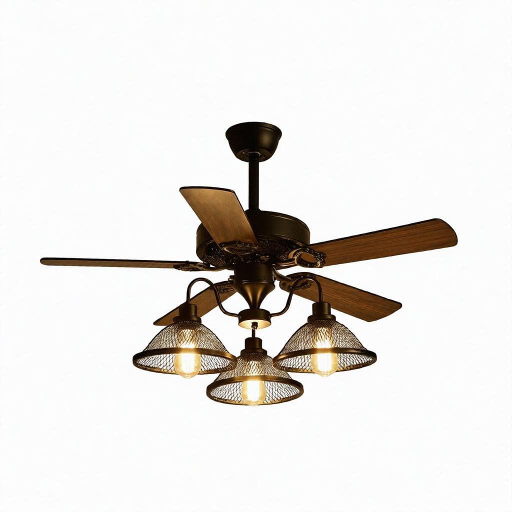 Aric Une | Outdoor Lighted Ceiling Fan - Detail View #6 | HomeCartel