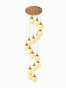 Illumena | Wood Cluster Chandelier