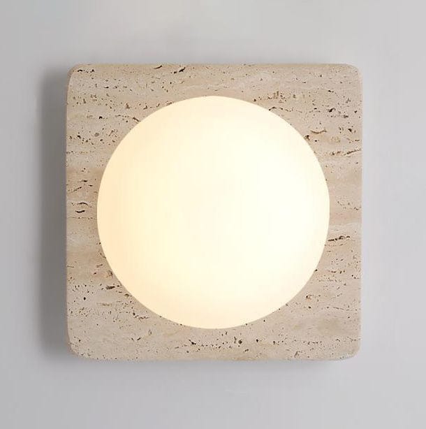 Noralei | Travertine Wall Light - Detail View #3 | HomeCartel