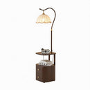 Glanora | Integrated Shelf Floor Lamp