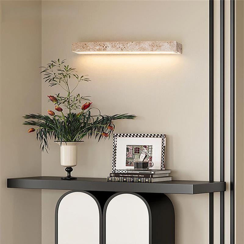 Oelindor | Travertine Bathroom Light - Detail View #2 | HomeCartel