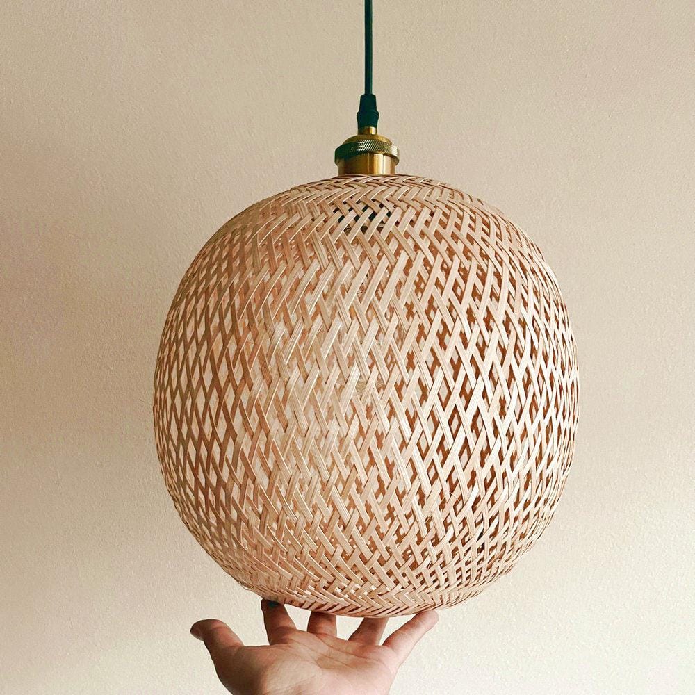 Lunastra 1 | Rattan Pendant Light - Detail View #2 | HomeCartel