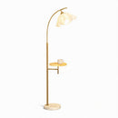 Unelira | Integrated Shelf Floor Lamp