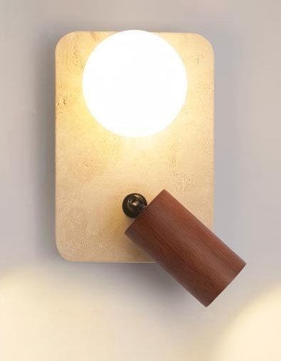Thalindra | Travertine Wall Light - Detail View #3 | HomeCartel