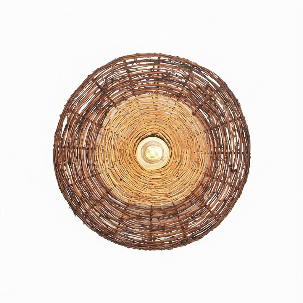 Cylith | Rattan Wall Light - Detail View #7 | HomeCartel
