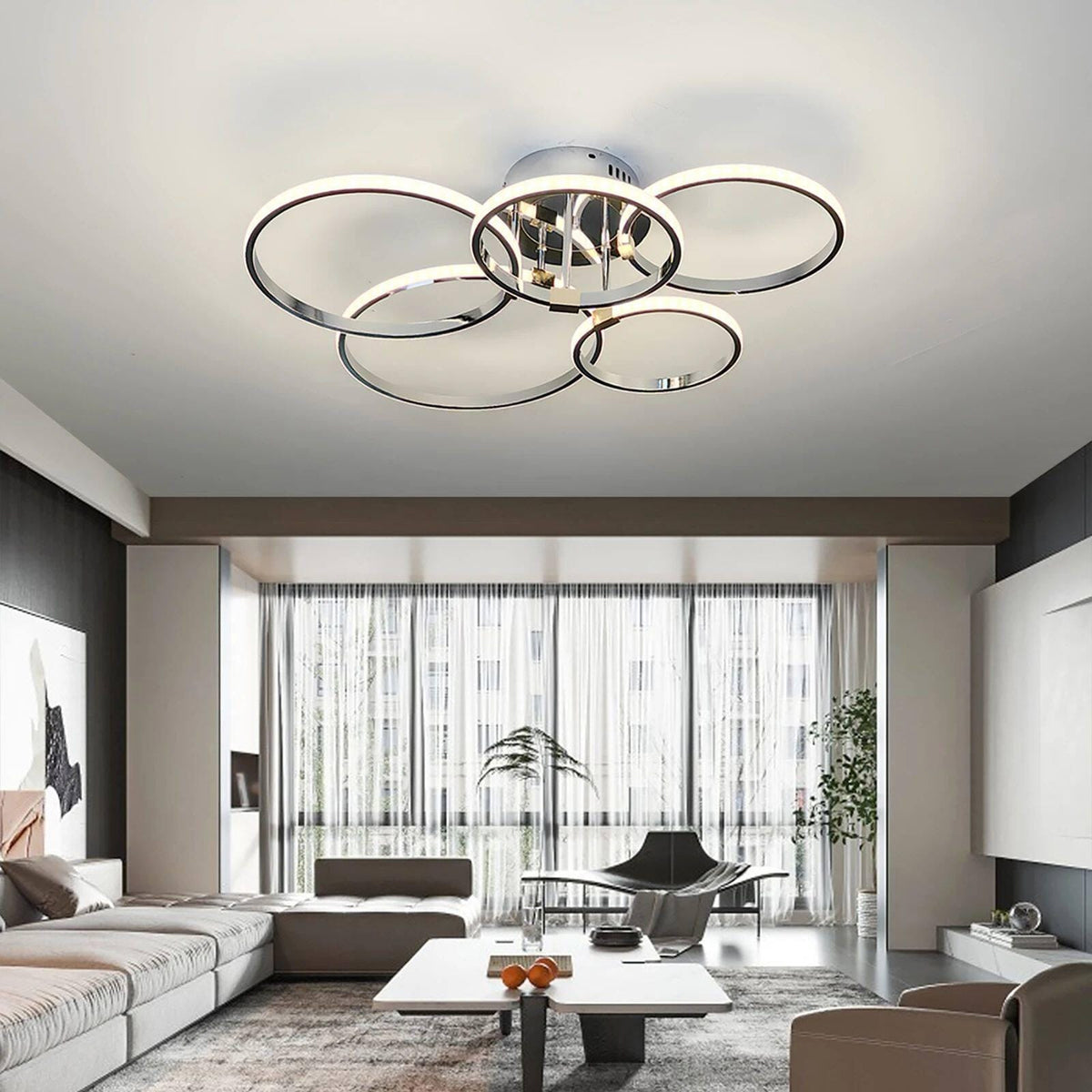 Lunex | Semi Flush Mounted Light - Detail View #4 | HomeCartel