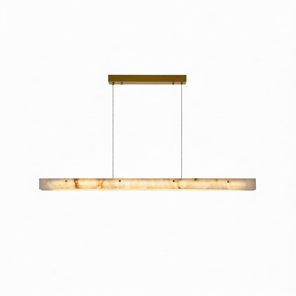Aelvethia | Linear Alabaster Pendant Light - Detail View #3 | HomeCartel